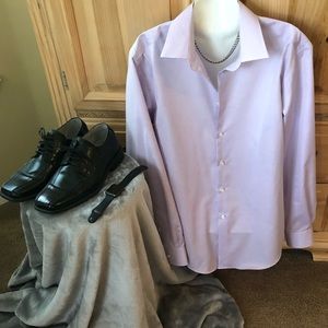 Men’s Non-Iron Lavender Long Sleeve Dress Shirt